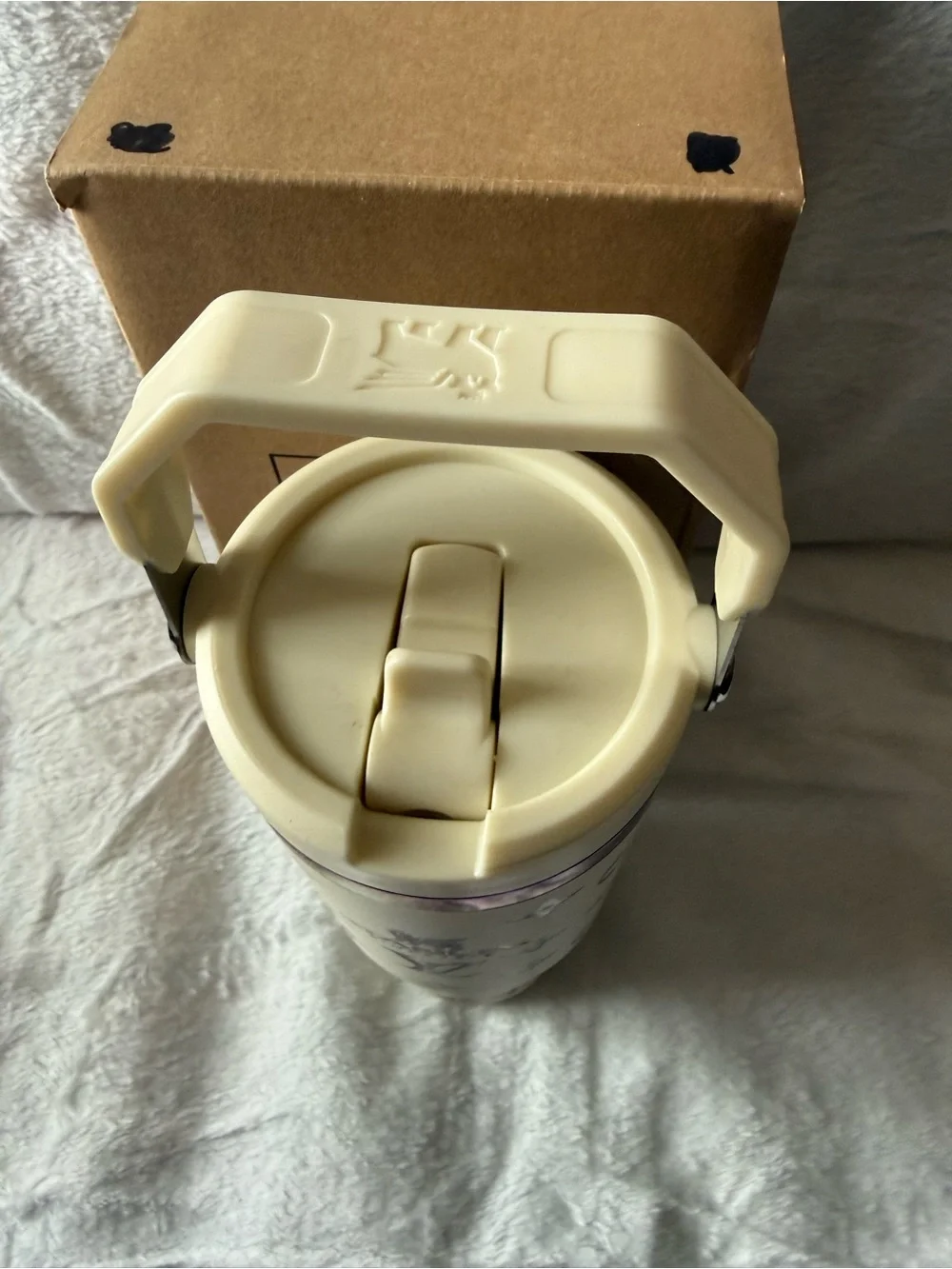 New Stanley 30oz Cream Laser LEngravedV Oil Slick Flip Top - Picture 5 of 6